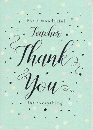 Picture of WONDERFUL TEACHER CARD